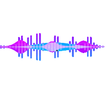 Voice waveform animation